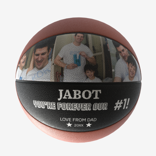 Special Basketball Gift from Dad to Son – Customizable with Photos & Messages